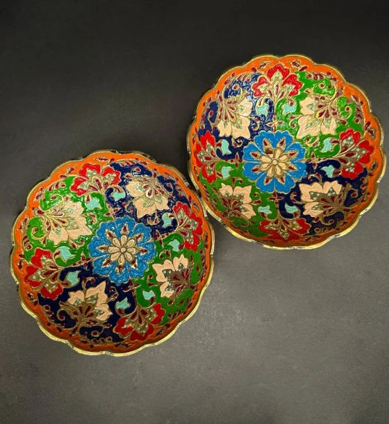 Handmade Multicolor Copper Bowl